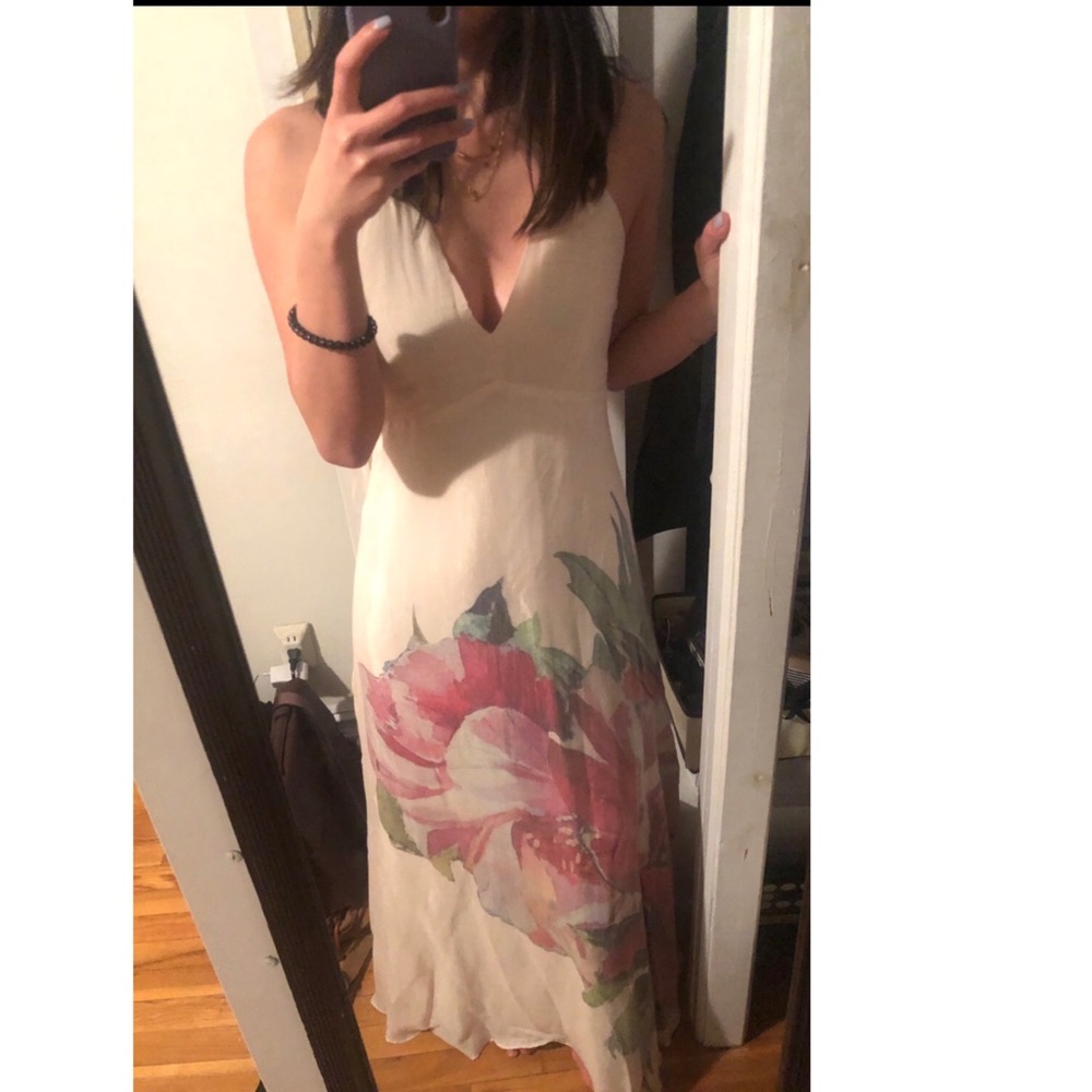 Maxi dress with floral print